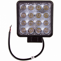 Фара светодиодная OFF ROAD 105*105мм квадратная 12V/24V 48W 6000К SKYWAY 16 диодов Дальний свет*